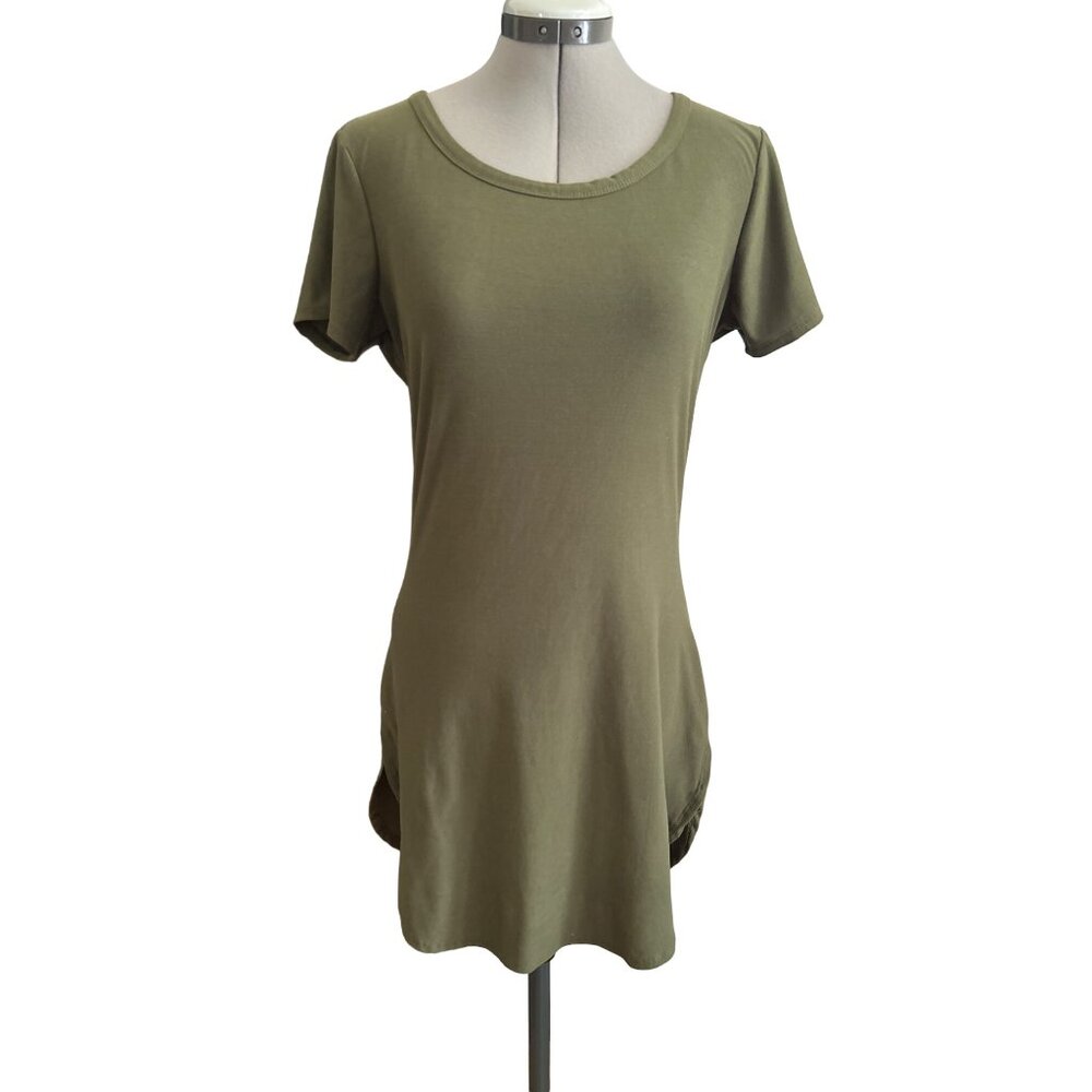 Wishful Park Green Short Sleeve Dress/No Boundaries Black & Pink Dress Bundle L